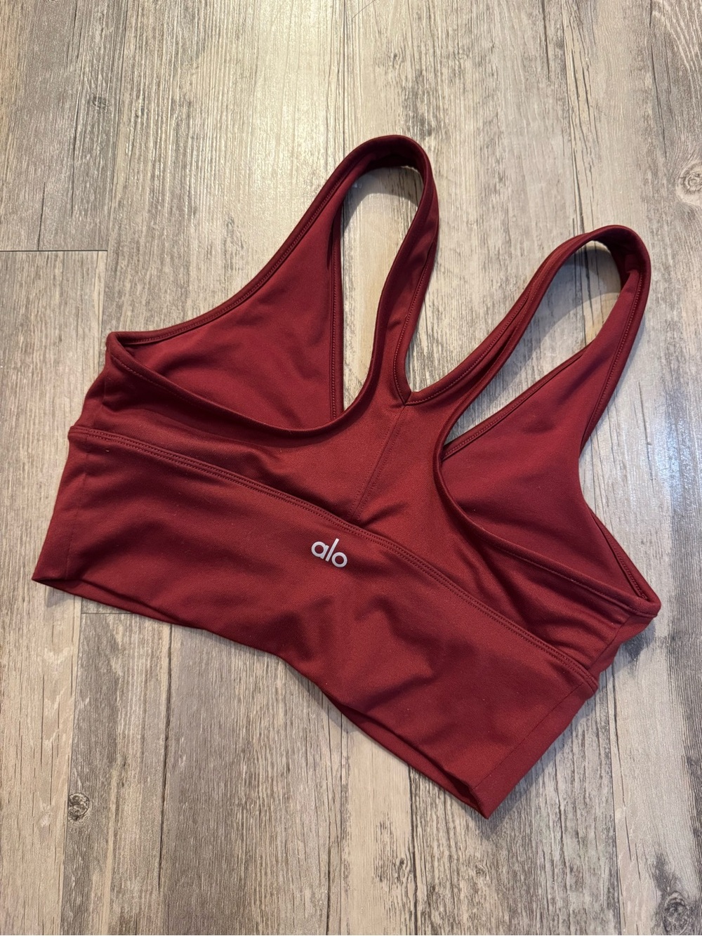 Red Alo Yoga Sports Bra Wild Thing